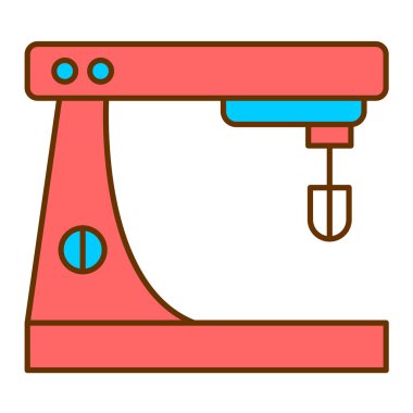 Tek bir çizgi film simgesinin vektör illüstrasyonu