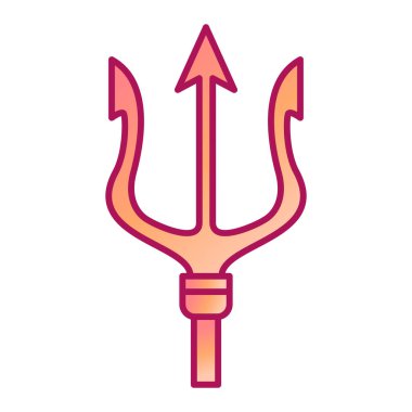 Mızrak simgesi, vektör çizimi basit tasarım