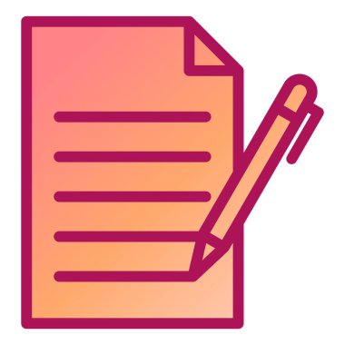 Belge. Web simgesi basit illüstrasyon