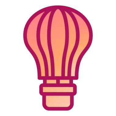 sıcak hava balon simge vektör çizim