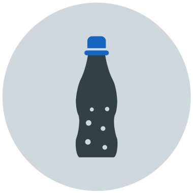 Şişe. Web simgesi basit illüstrasyon