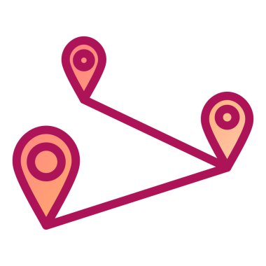 konum pin simgesi vektör illüstrasyonu