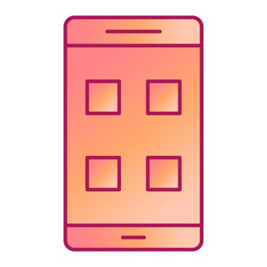 cep telefonu ikonu vektör illüstrasyonu