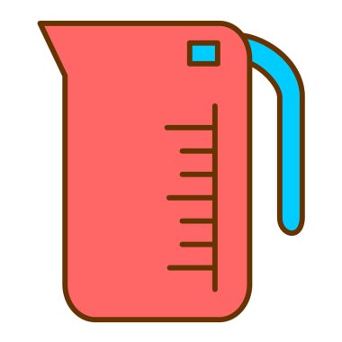 Ölçüm Kupası simgesi. vektör çizim