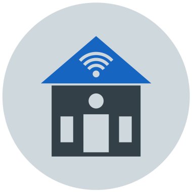 Ev. Web simgesi basit illüstrasyon