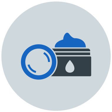 Krem vektör illüstrasyon tasarımı olan kavanoz