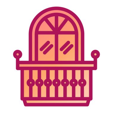 kapı simgesi vektör illüstrasyonu