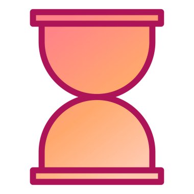 Kum saati. Web simgesi basit illüstrasyon