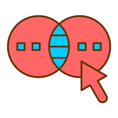 Konuş. Web simgesi basit illüstrasyon