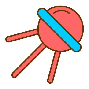 - Şeker. Web simgesi basit illüstrasyon