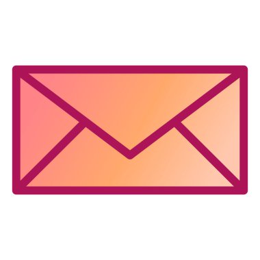 Zarf. Web simgesi basit illüstrasyon