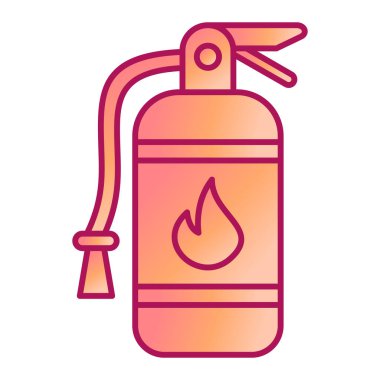 yangın söndürücü modern ikon vektör çizimi 