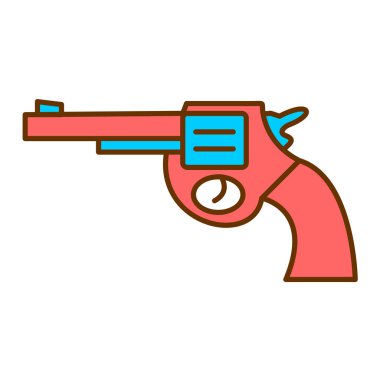 Bir silah simgesinin vektör illüstrasyonu