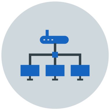 şebeke. Web simgesi basit illüstrasyon