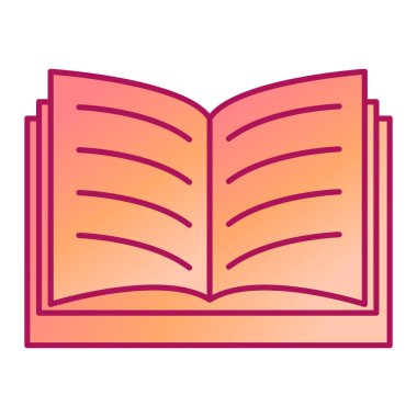 Kitap ikonu. Web için kitap vektör simgelerinin özet çizimi