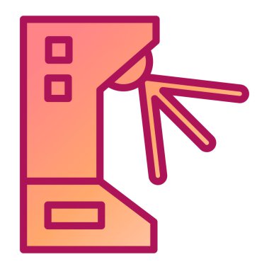 Turnike modern simge vektör illüstrasyonu