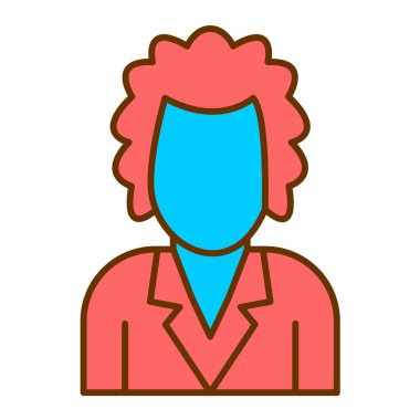 Man avatar karakter vektör illüstrasyonu