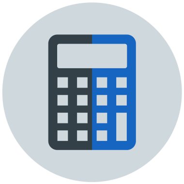 Hesap makinesi. Web simgesi basit tasarım