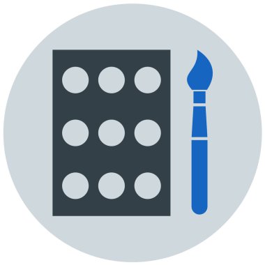 Palet. Web simgesi basit tasarım