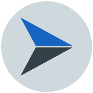 Eğilim biçimi izole edilmiş arkaplanda ok simgesi