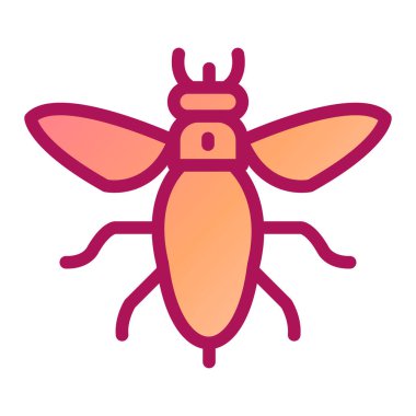 böcek modern simge vektör illüstrasyonu