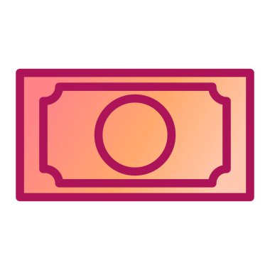 Para için. Web simgesi basit illüstrasyon