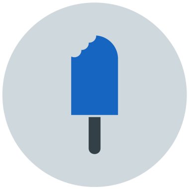 dondurma düz vektör simgesi