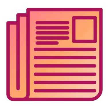 Belge. Web simgesi basit illüstrasyon