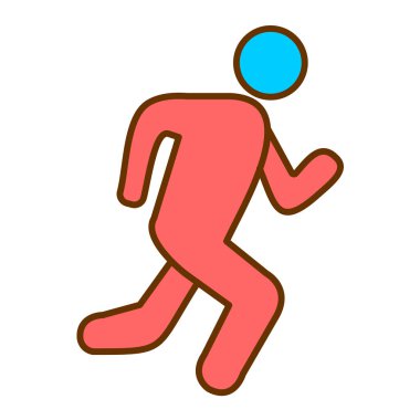 çalışan adam simgesi vektör illüstrasyon tasarımı