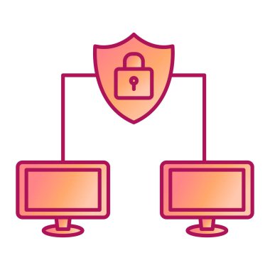 asma kilit ve kilit vektör illüstrasyon tasarımına sahip güvenlik sistemi