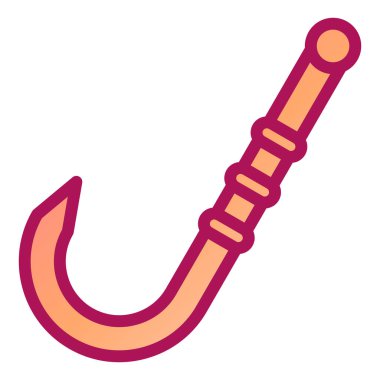 Balık kancası ikonu. vektör illüstrasyonu