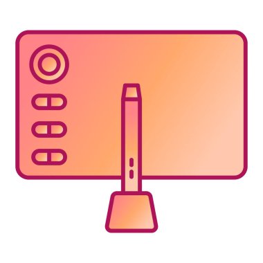 Bilgisayar simgesinin vektör illüstrasyonu