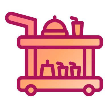 Havaalanı. Web simgesi basit illüstrasyon