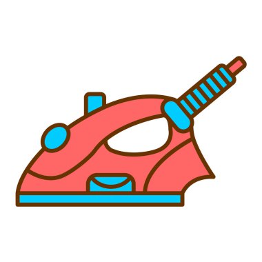 Demir vektör simgesi. Resim beyaz arkaplanda izole edildi.