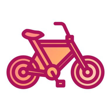 bisiklet ikonu vektör illüstrasyonu