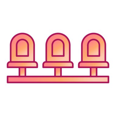 koltuklar modern simge vektör illüstrasyonu 