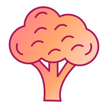 Brokoli. Web simgesi basit illüstrasyon