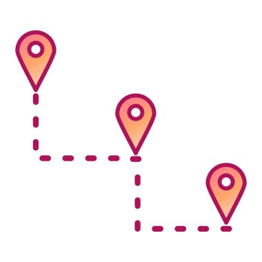 gps vektör simgesi modern basit illüstrasyon