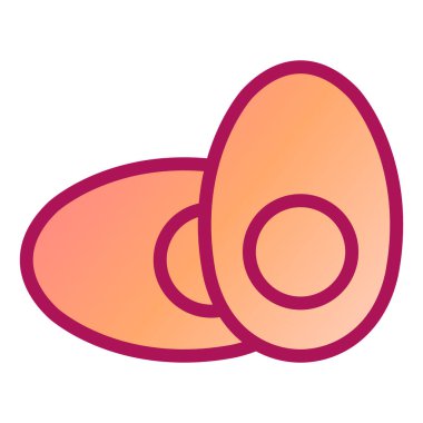 Yumurta. Web simgesi basit illüstrasyon