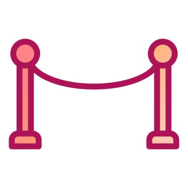 Bariyer. Web simgesi basit illüstrasyon