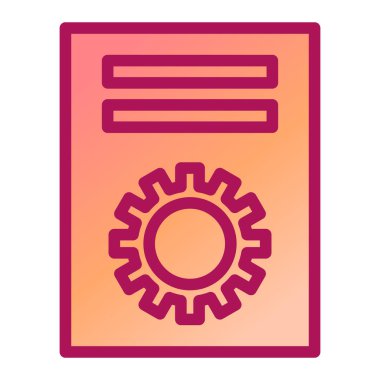 Ayarlar. Web simgesi basit illüstrasyon