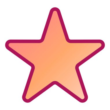 yıldız simgesi vektör illüstrasyonu