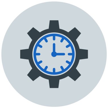 Saat. Web simgesi basit illüstrasyon