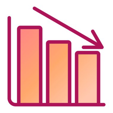 Bar çizelgesi. Web simgesi