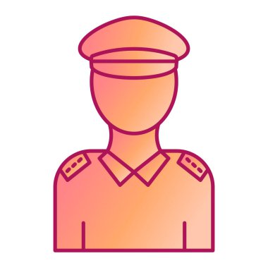 Şapka ikonlu kadın. Web için işçi vektör simgelerinin özet çizimi