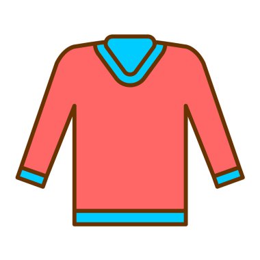 Modern kıyafet simgesinin vektör illüstrasyonu