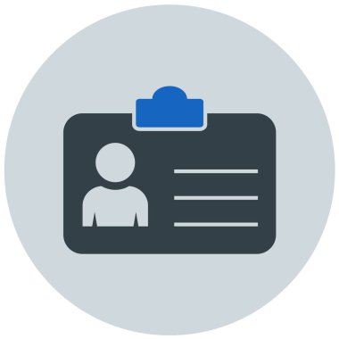 Kimlik kartı. Basit resimleme