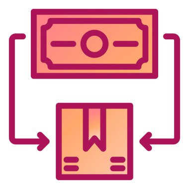 Teslimat. Web simgesi basit illüstrasyon