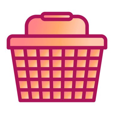 Alışveriş sepeti ikon vektör illüstrasyon tasarımı