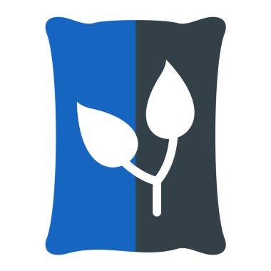 toprak torbası simgesi, vektör illüstrasyonu basit tasarım